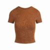 T-SHIRT AUS BAUMWOLL-RIPPEN T-SHIRT AUS BAUMWOLL-RIPPEN