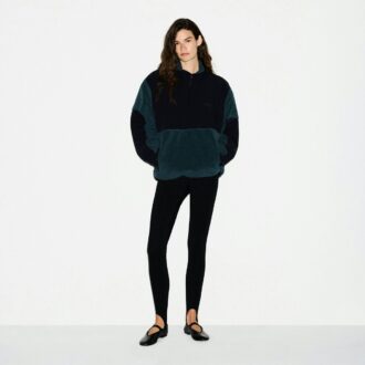TEDDY ÜBERGRÖSSERTER HALBREISSVERSCHLUSS-PULLOVER TEDDY ÜBERGRÖSSERTER HALBREISSVERSCHLUSS-PULLOVER