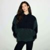 TEDDY ÜBERGRÖSSERTER HALBREISSVERSCHLUSS-PULLOVER TEDDY ÜBERGRÖSSERTER HALBREISSVERSCHLUSS-PULLOVER