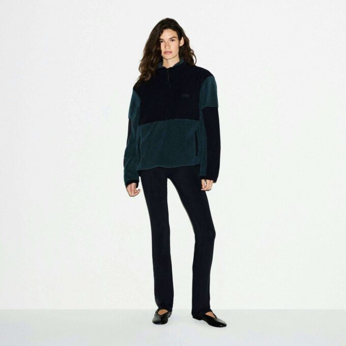 TEDDY ÜBERGRÖSSERTER HALBREISSVERSCHLUSS-PULLOVER TEDDY ÜBERGRÖSSERTER HALBREISSVERSCHLUSS-PULLOVER