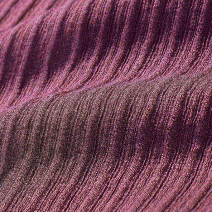 Transparente Stricktunika mit Stehkragen