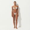 Transparenter, knapper Dreiecks-Bralette mit Rippen Transparenter, knapper Dreiecks-Bralette mit Rippen