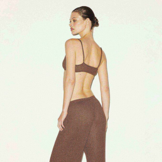 Transparenter Strick-Bralette Transparenter Strick-Bralette