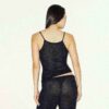 Transparenter Strick-Pantoffel mit tiefem Ausschnitt Transparenter Strick-Pantoffel mit tiefem Ausschnitt