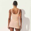 Transparentes Rippen-Minikleid Transparentes Rippen-Minikleid