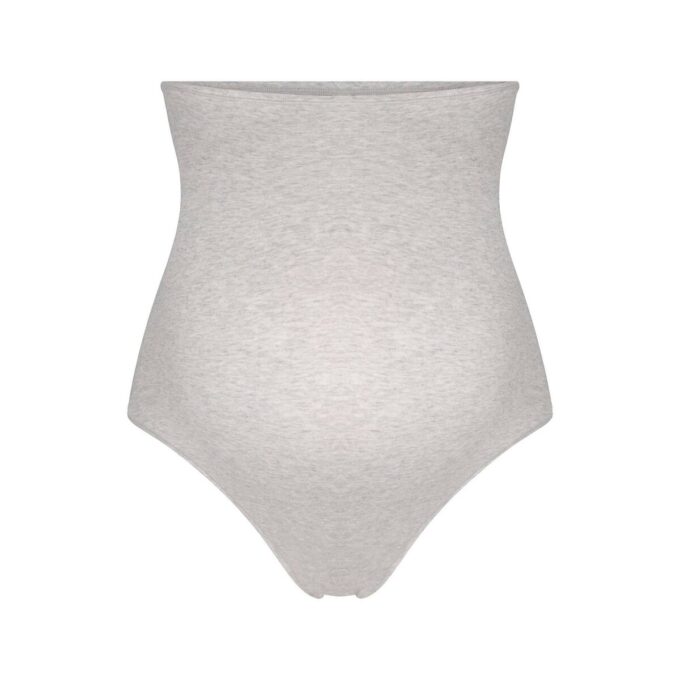 Umstands-Tanga aus Baumwolljersey mit hohem Bund Umstands-Tanga aus Baumwolljersey mit hohem Bund
