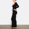 Weiches Lounge-Kleid mit langen Ärmeln