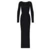 Weiches Lounge-Kleid mit langen Ärmeln