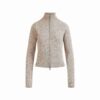 Woll-Kaschmir-Pullover mit Reißverschluss und Stehkragen Woll-Kaschmir-Pullover mit Reißverschluss und Stehkragen